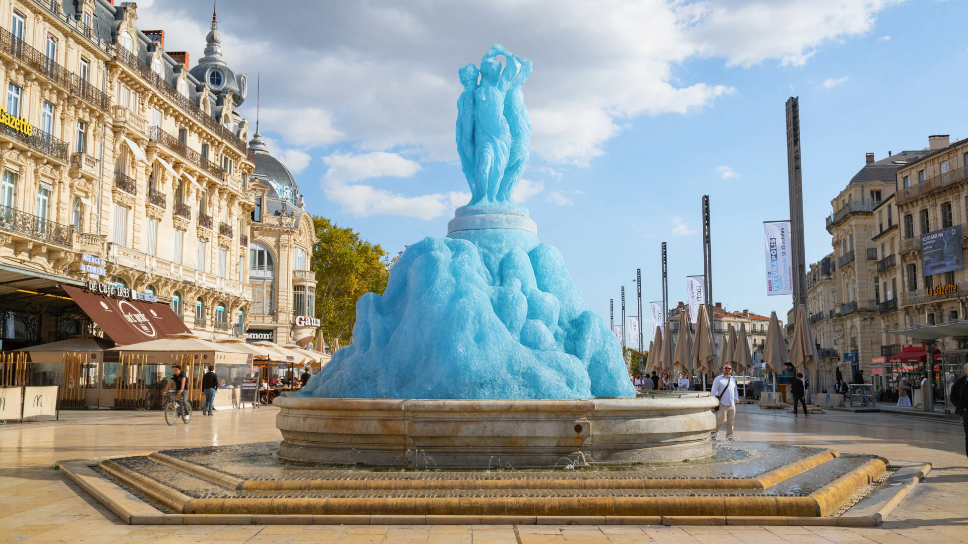 Fontaine des Trois Grâces, place de la Comédie à Montpellier